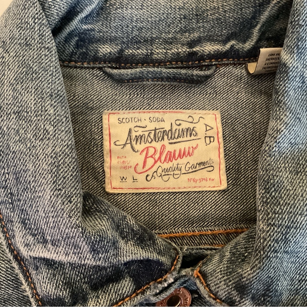 Scotch & Soda Amsterdam Blauw Men’s Denim Distressed Vest. Size M - Picture 4 of 6